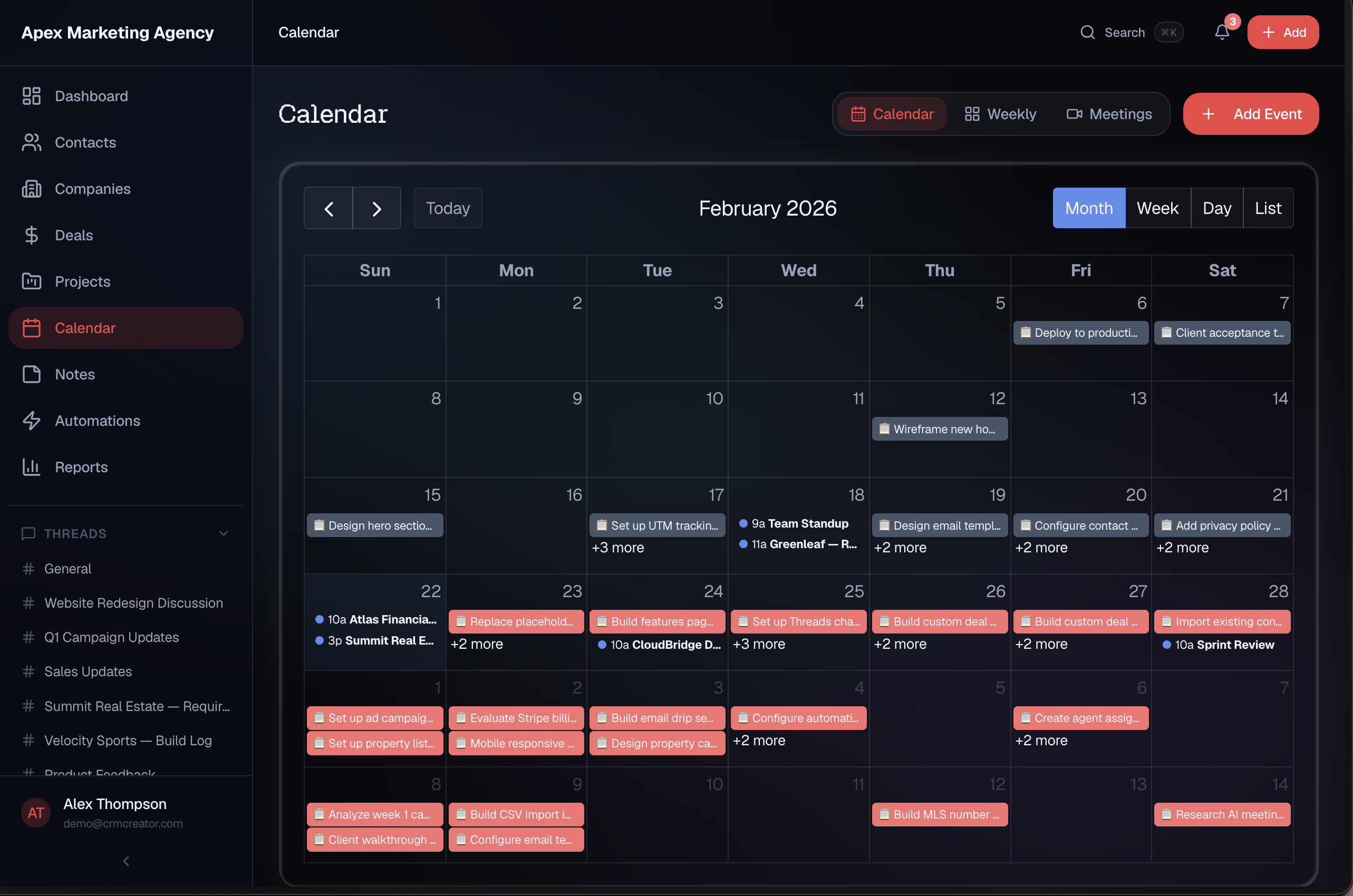 One calendar for everything.
